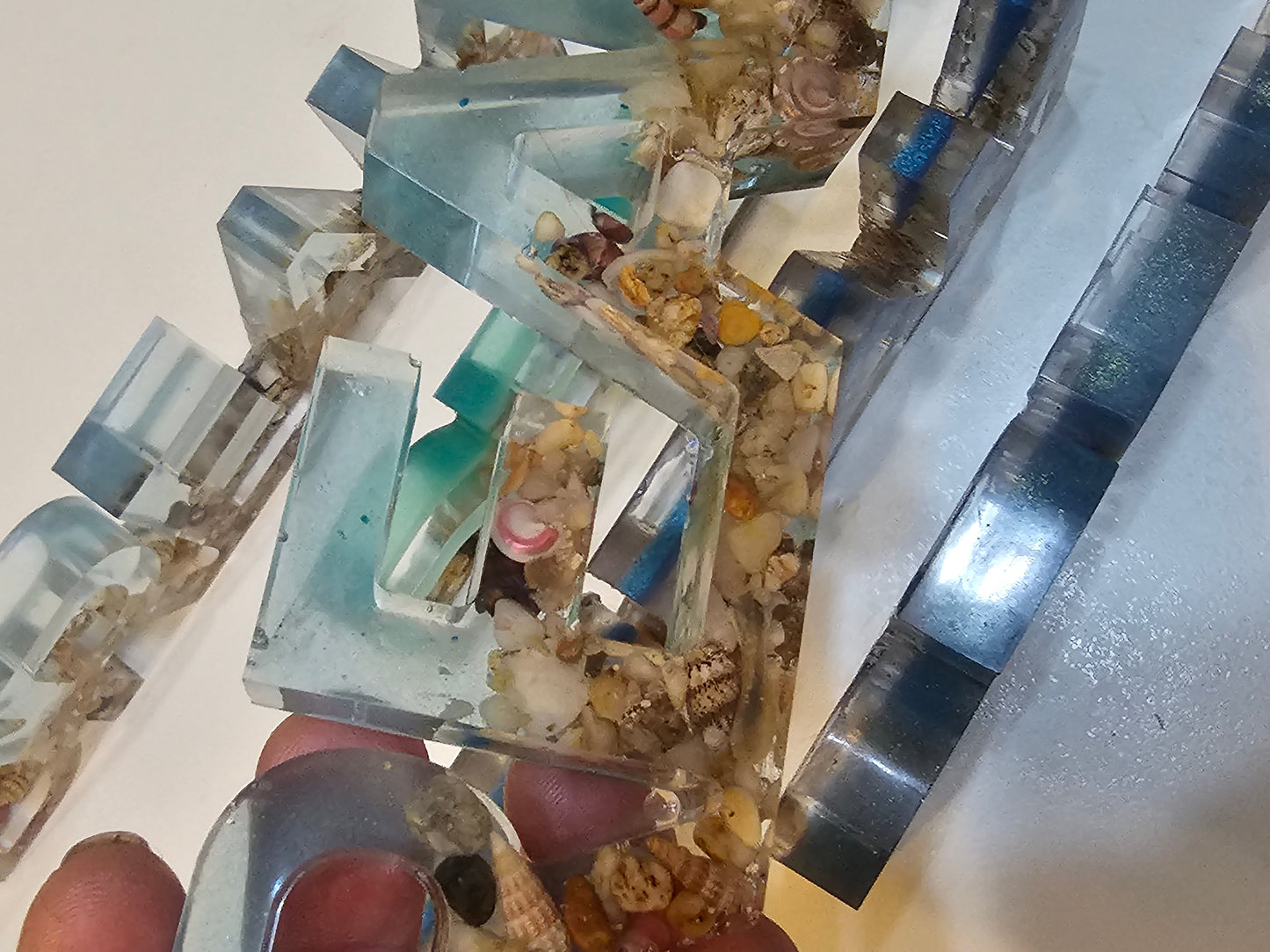 Ocean dreaming bedroom table art