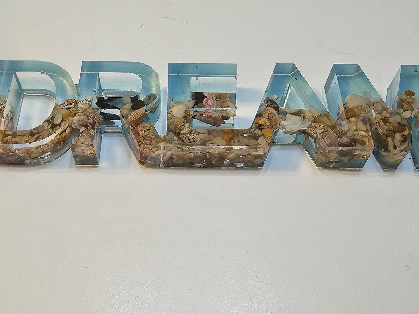 Ocean dreaming bedroom table art