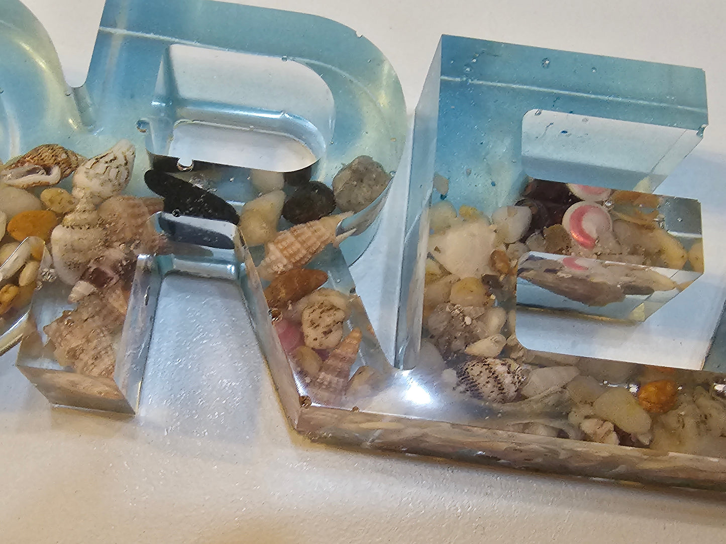 Ocean dreaming bedroom table art