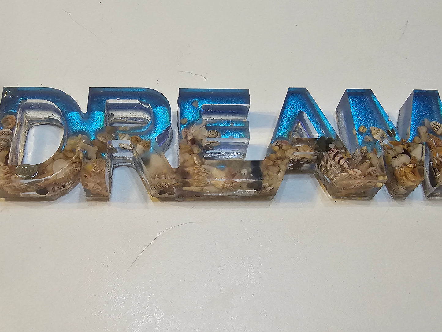 Ocean dreaming bedroom table art