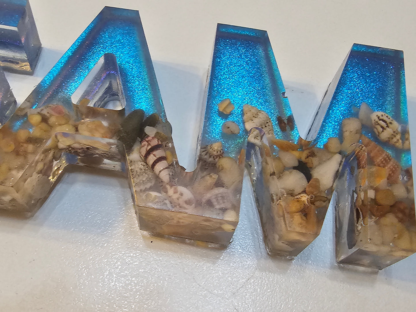Ocean dreaming bedroom table art