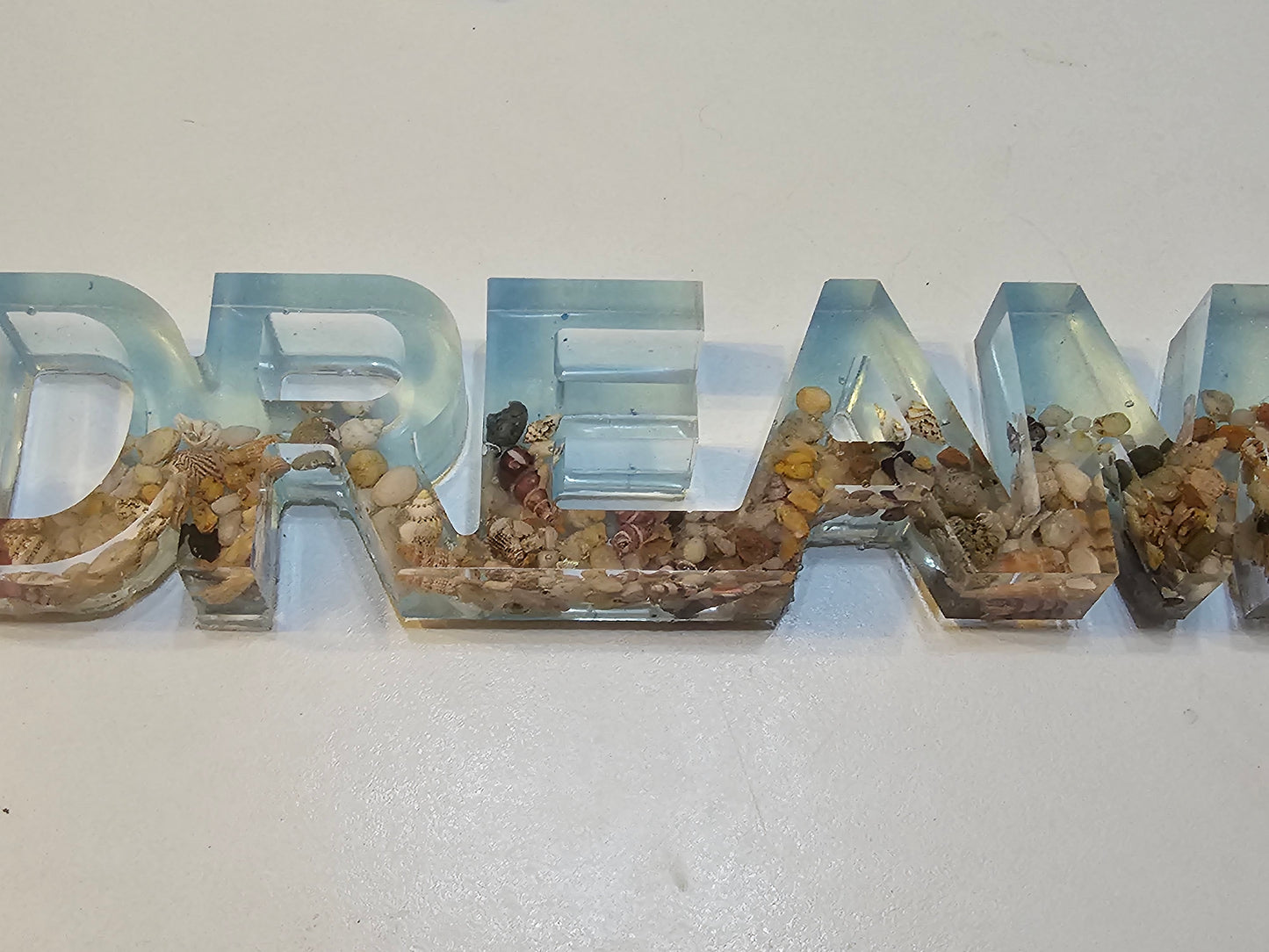 Ocean dreaming bedroom table art