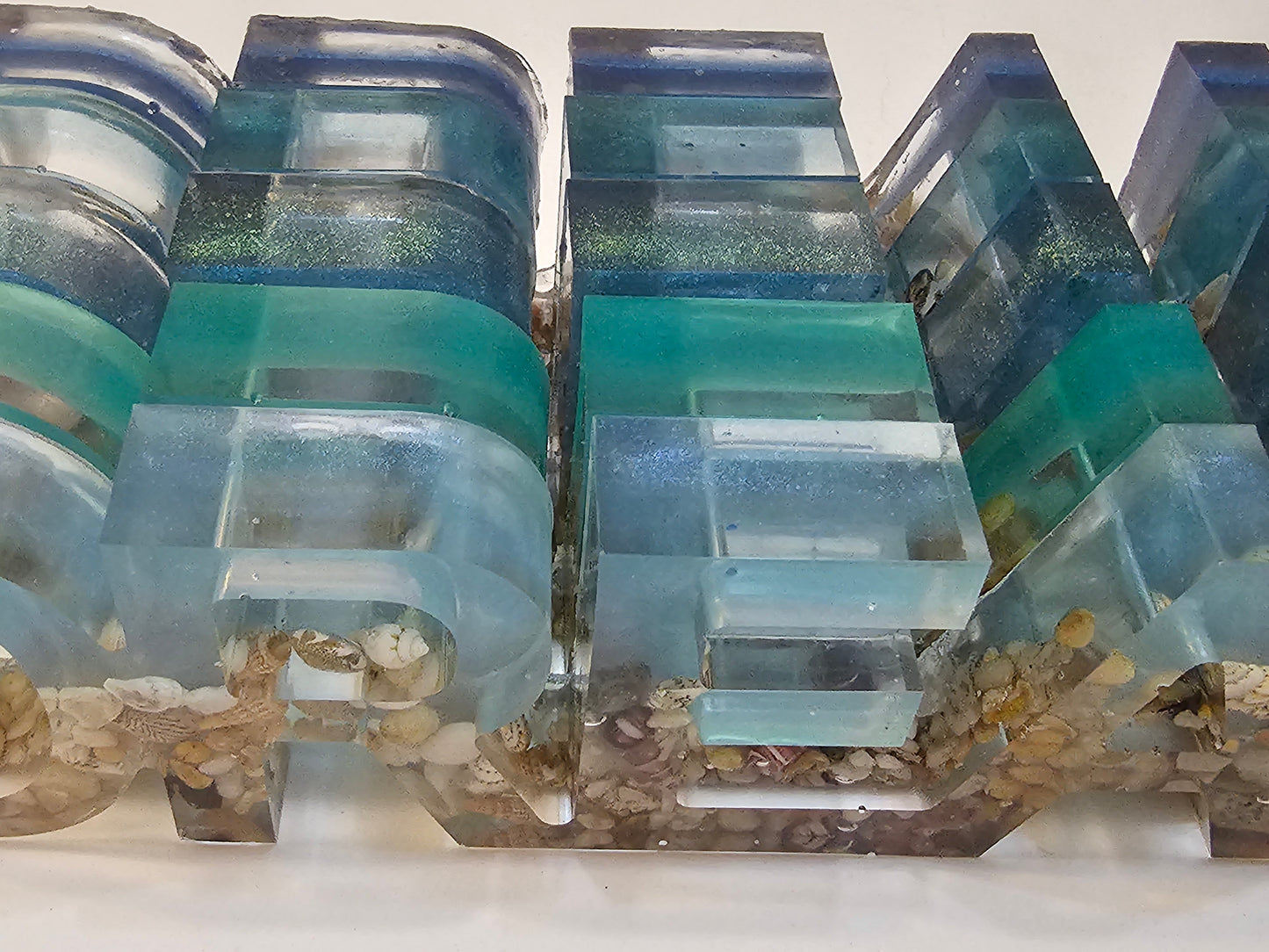 Ocean dreaming bedroom table art