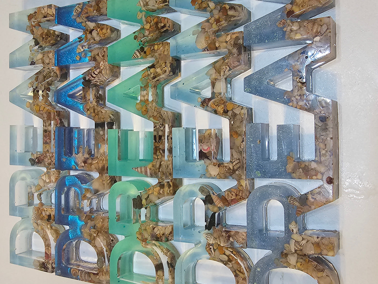 Ocean dreaming bedroom table art