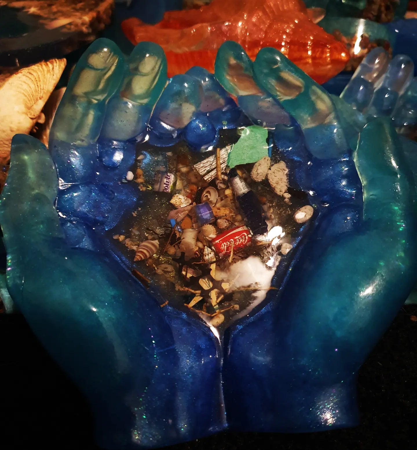 Table art/ bowl - Rubbish free oceans