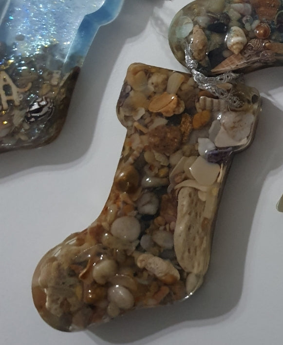Christmas ornaments - seascape stockings
