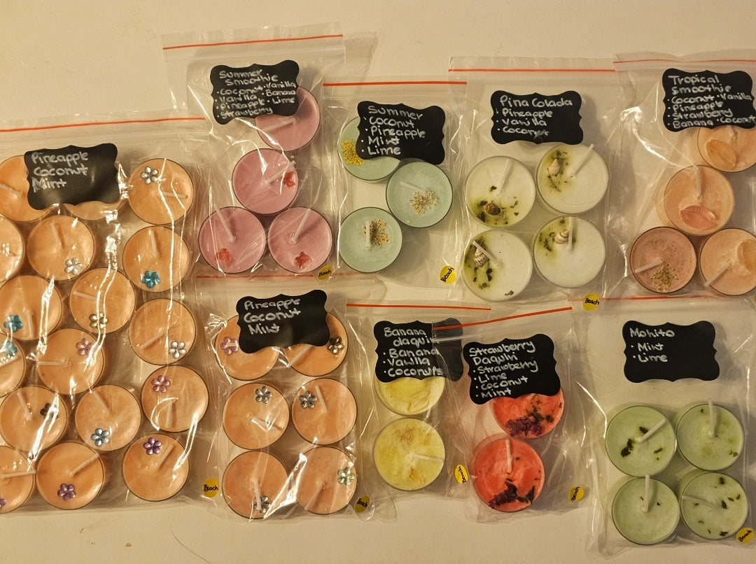 Boho Beach scented candles - tealights