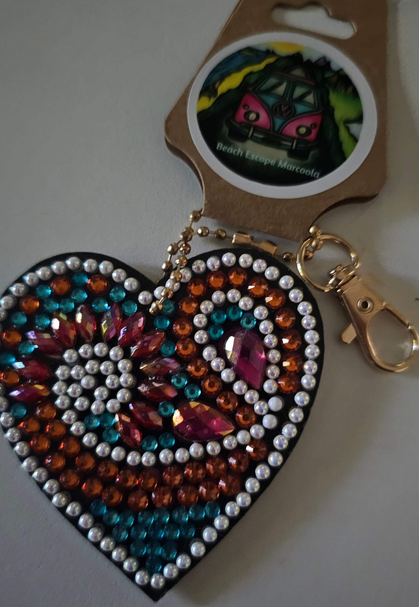 Beach bag bling - Love heart