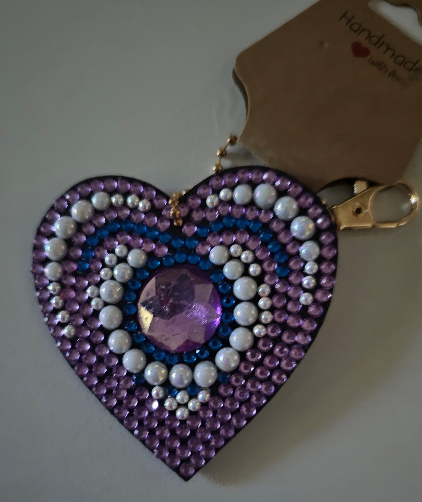 Beach bag bling - Love heart