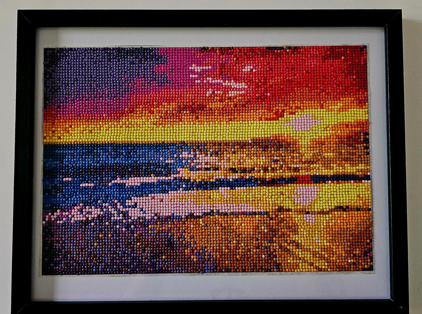 Groovy baby framed artwork - Yellow sunrise