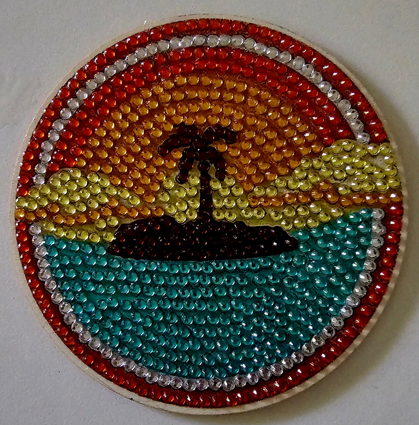 Endless summer retro surf coasters