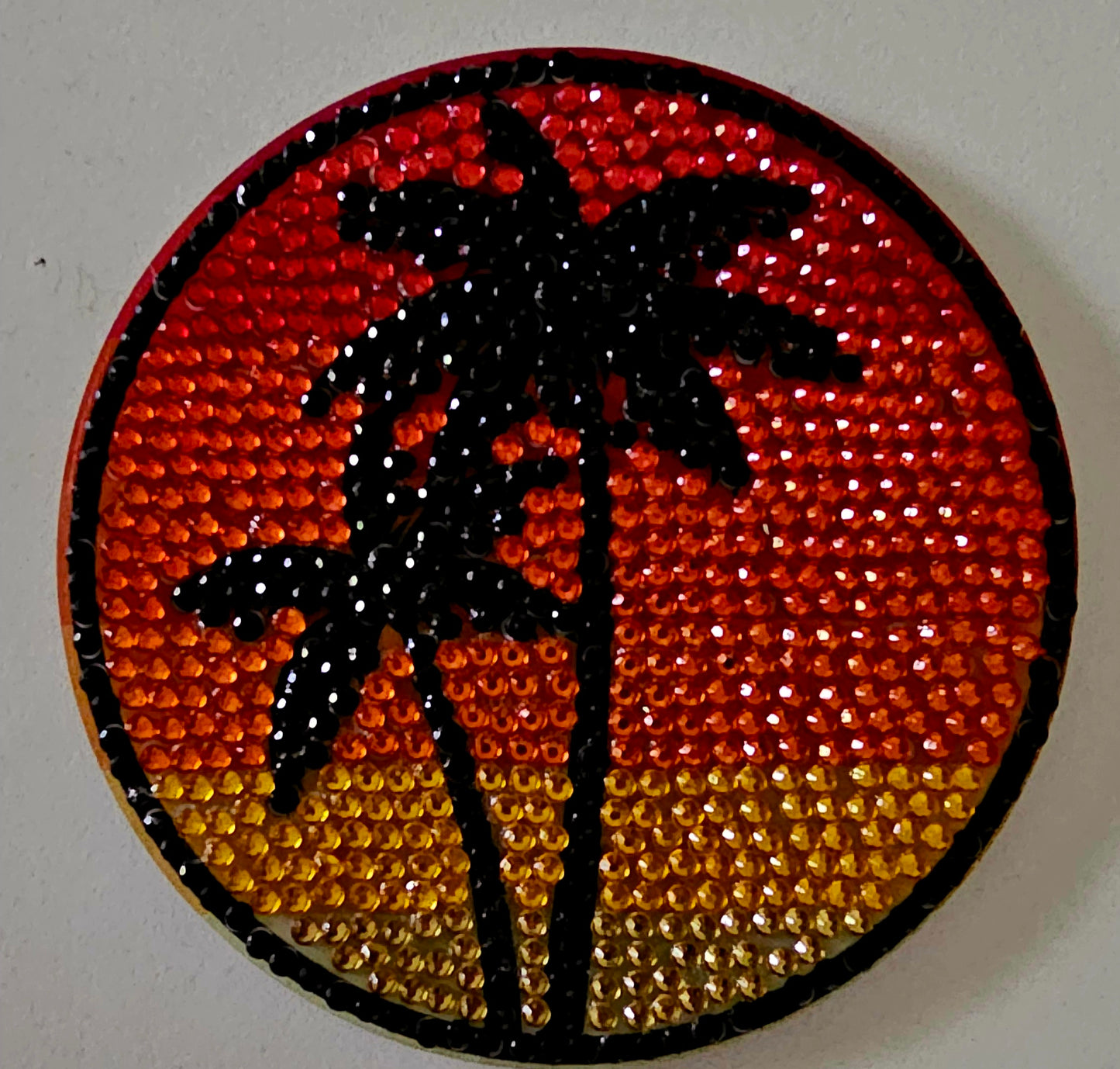 Tropical palms coasters