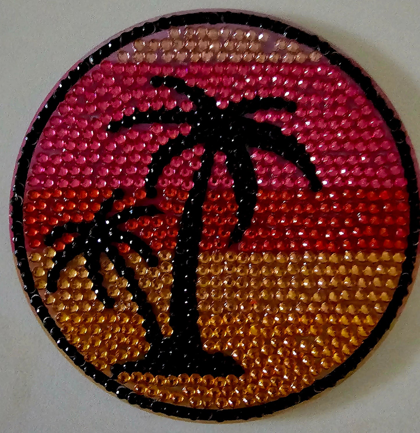 Tropical palms coasters