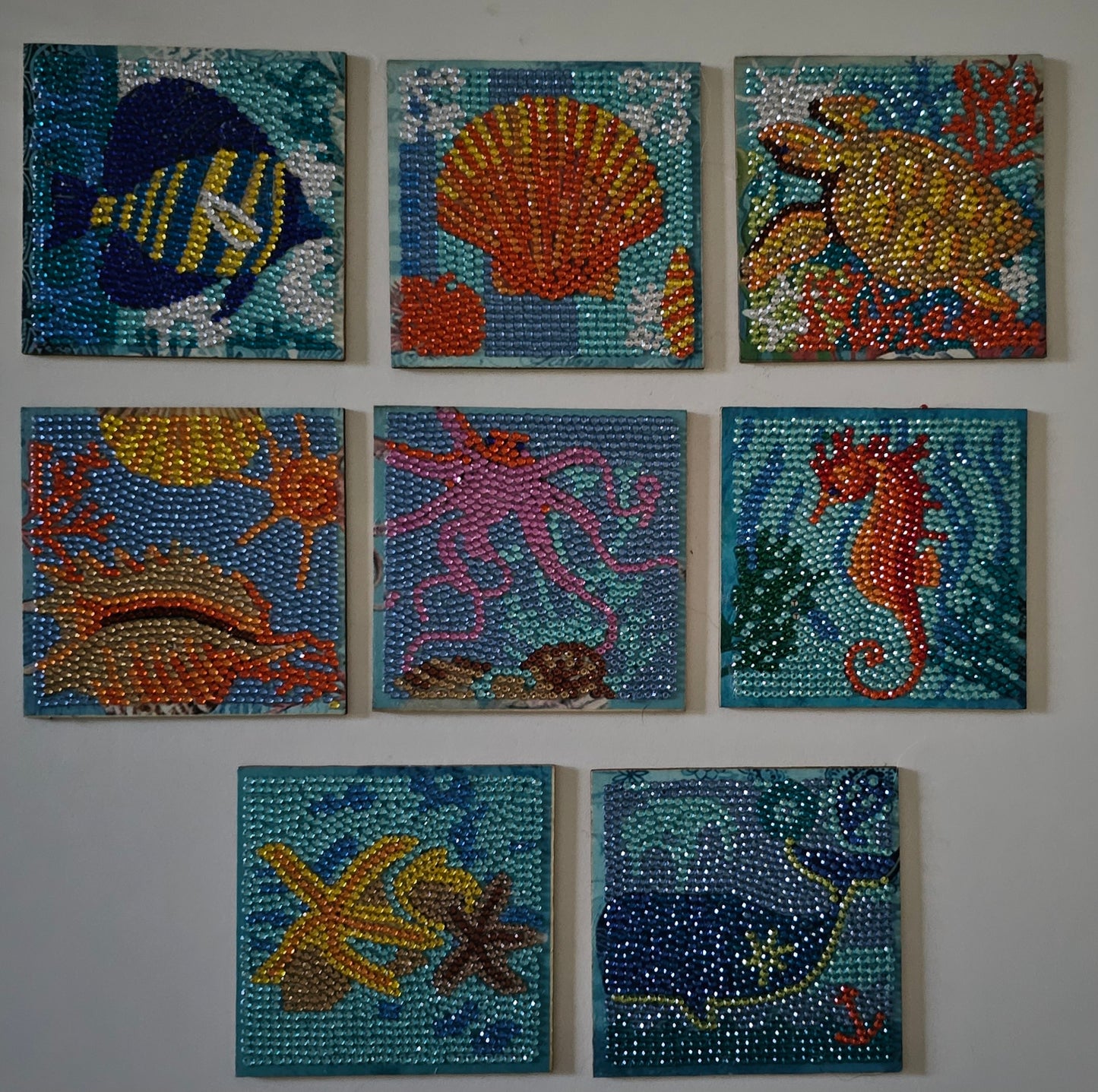 Ocean inspired coaster set