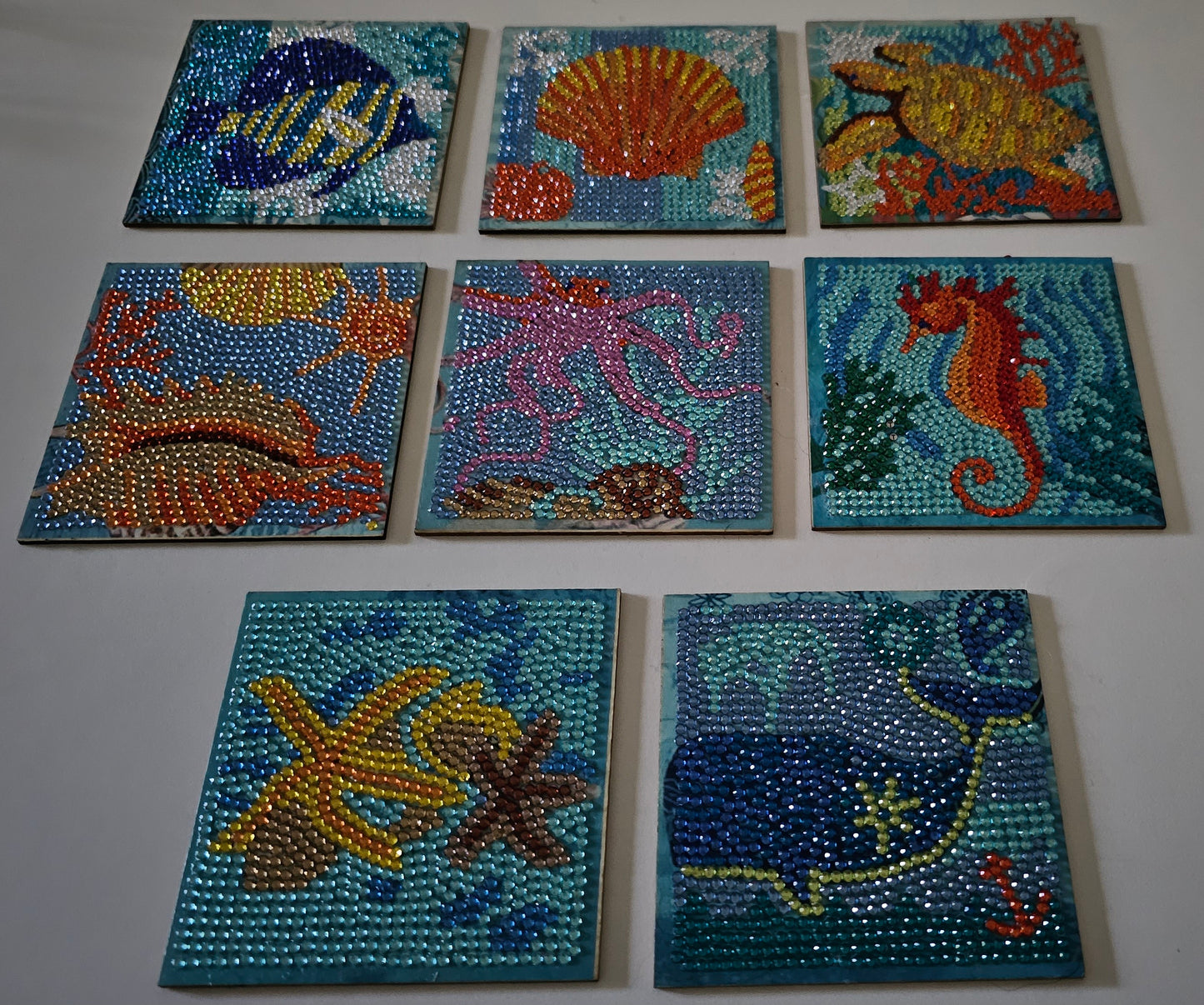 Ocean inspired coaster set