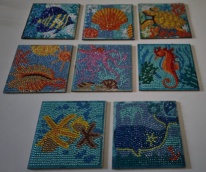 Ocean inspired coaster set