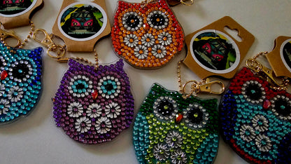 Beach bag bling - Owls