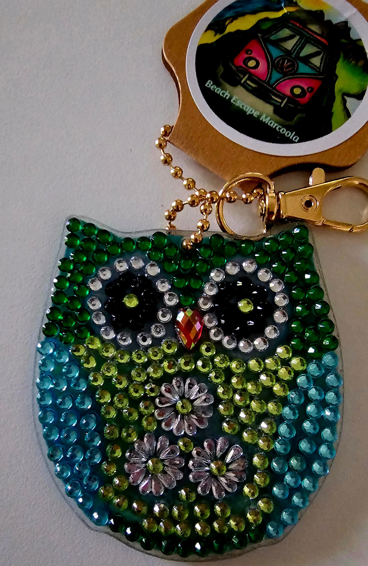 Beach bag bling - Owls