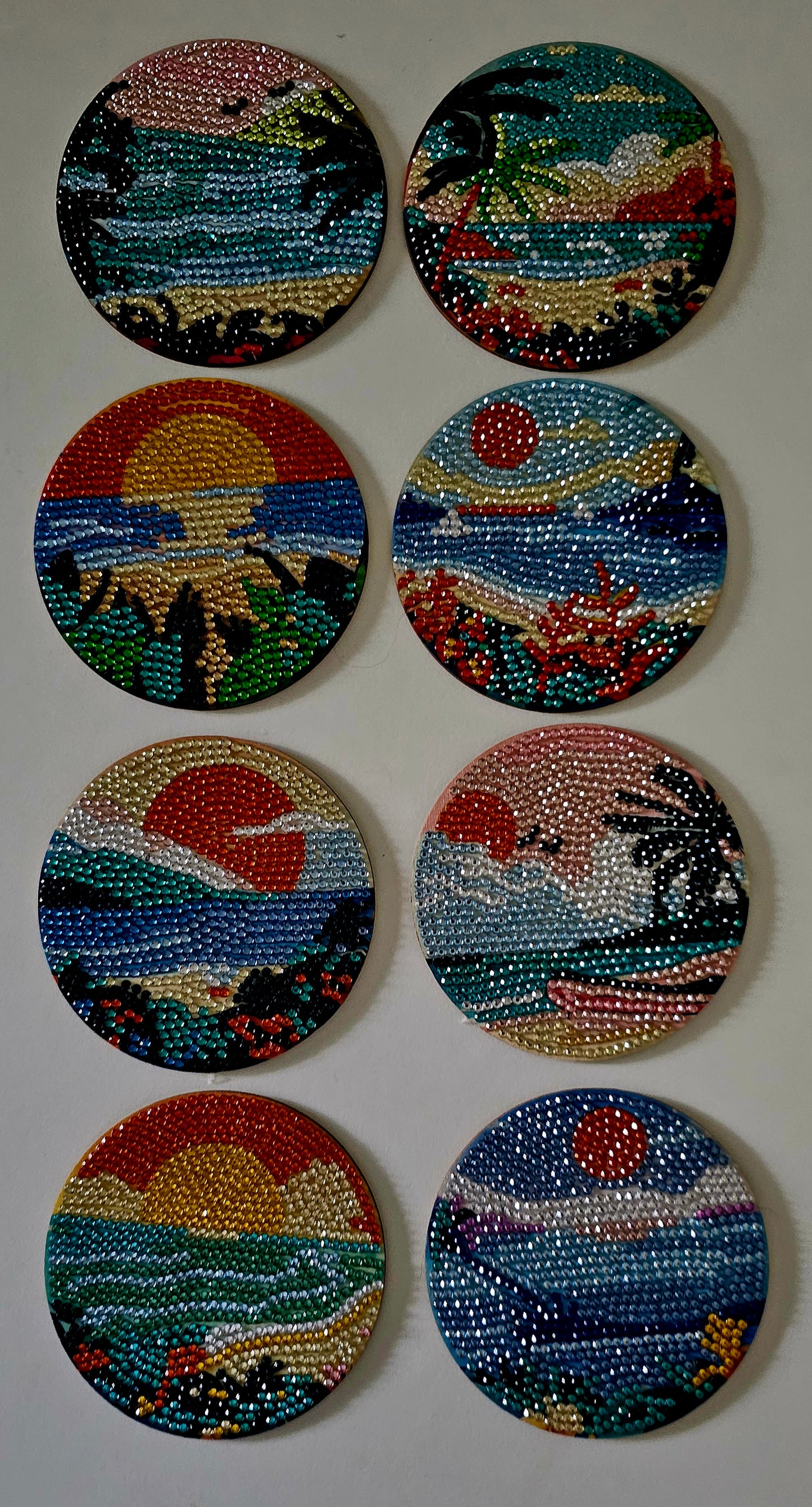 Colours of summer coaster set