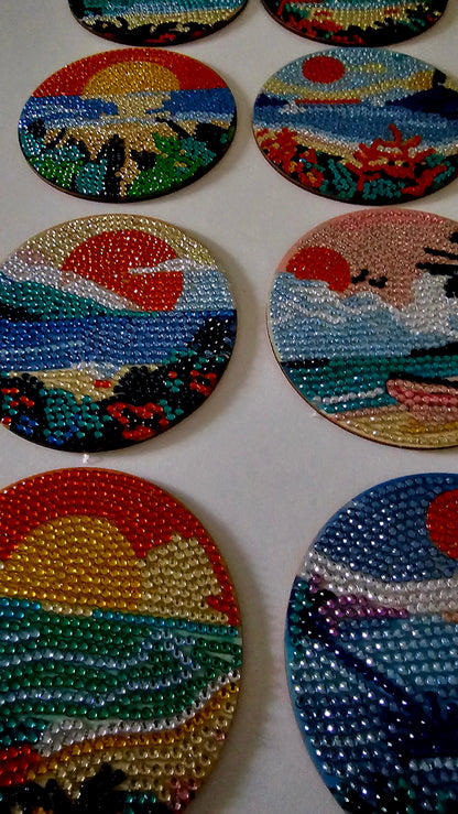 Colours of summer coaster set