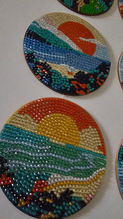 Colours of summer coaster set