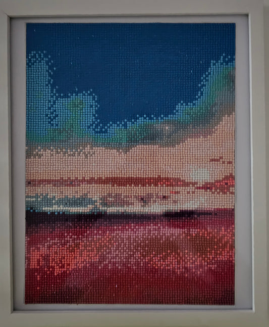 Groovy baby framed artwork - Wast coast sunset