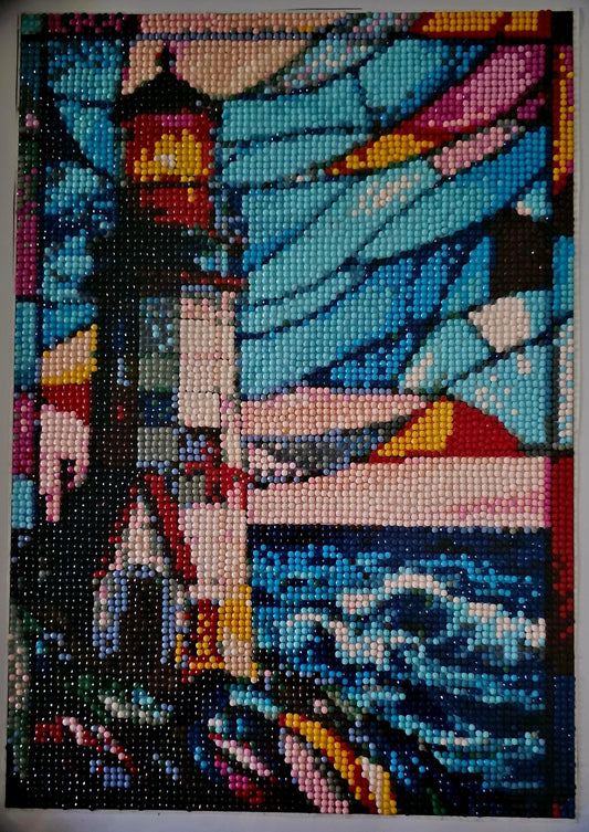 Groovy baby framed artwork - Lighthouse