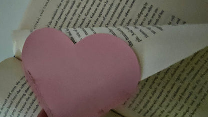 Boho heart bookmark