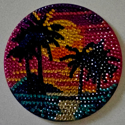 West Coast sunset coaster set