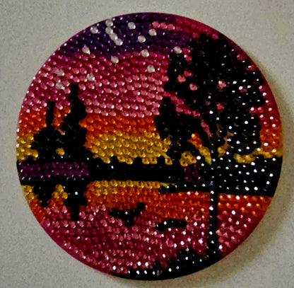 West Coast sunset coaster set