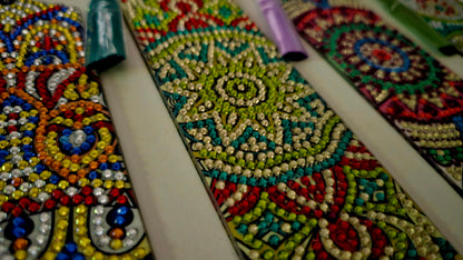 Boho mandala bookmarks