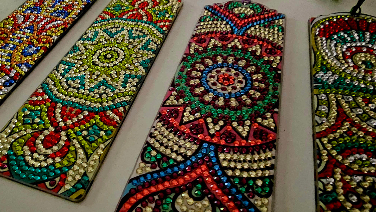 Boho mandala bookmarks