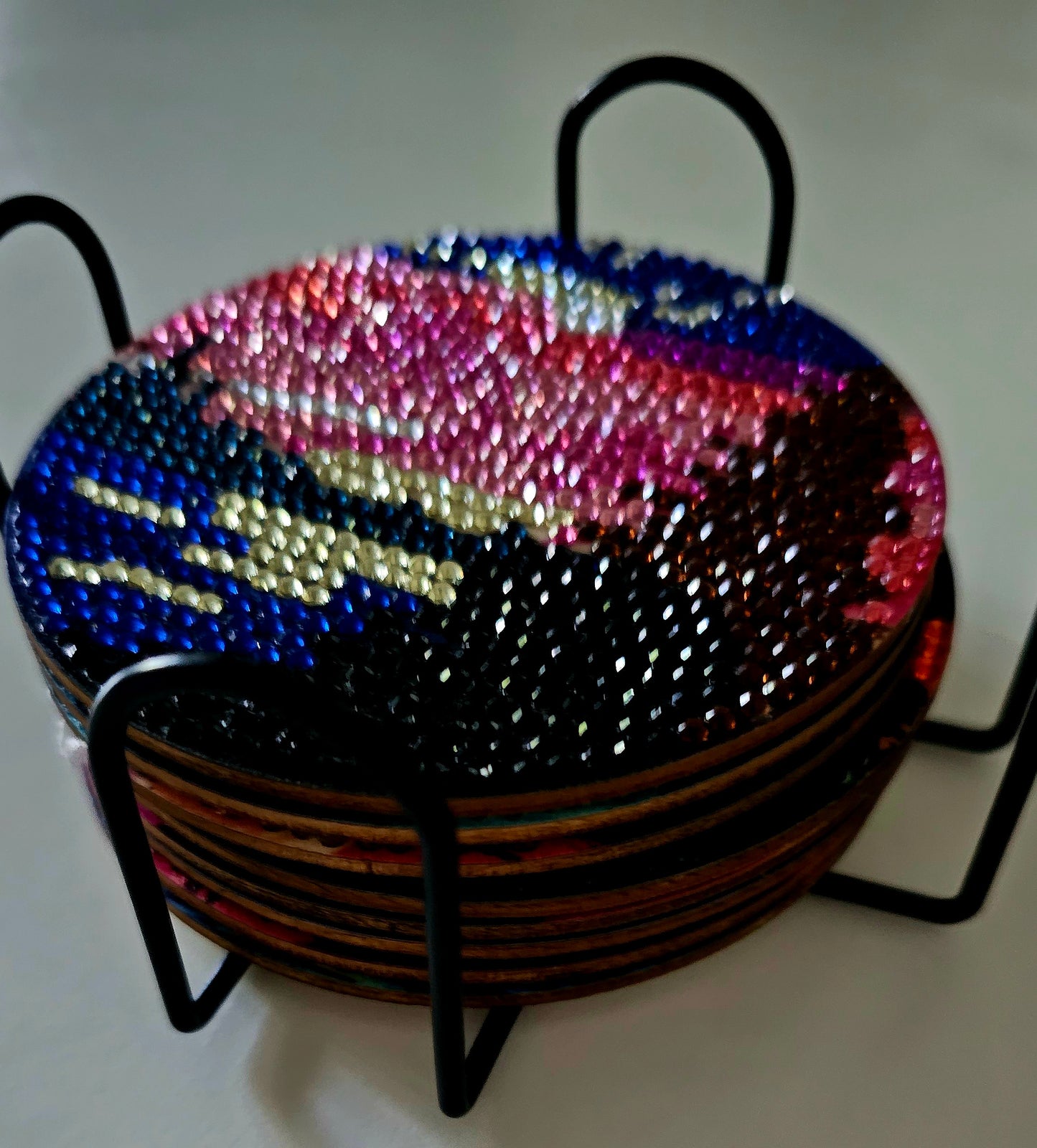 West Coast sunset coaster set