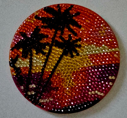 West Coast sunset coaster set