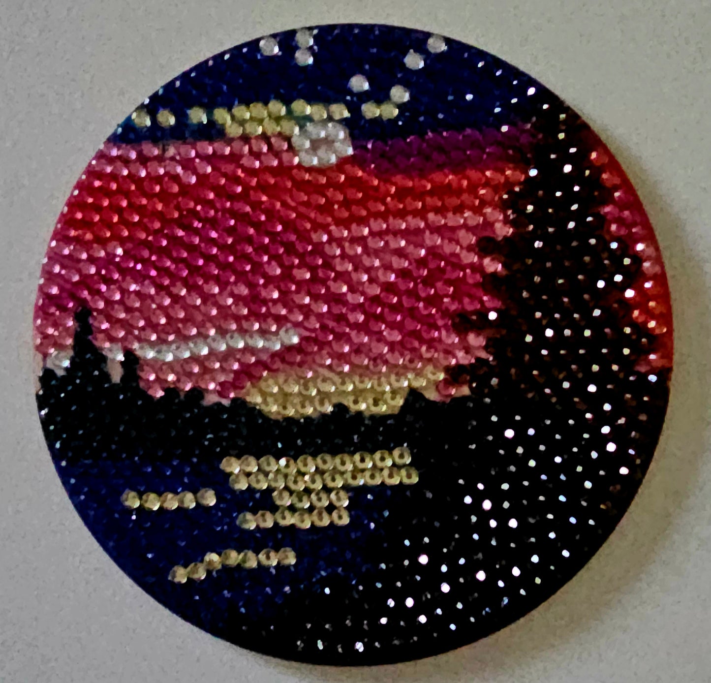 West Coast sunset coaster set