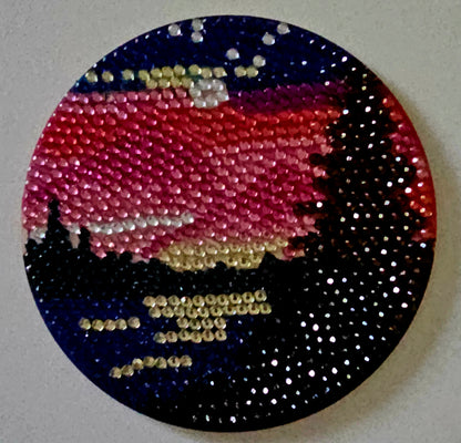 West Coast sunset coaster set