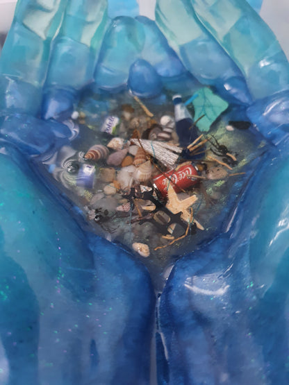 Table art/ bowl - Rubbish free oceans