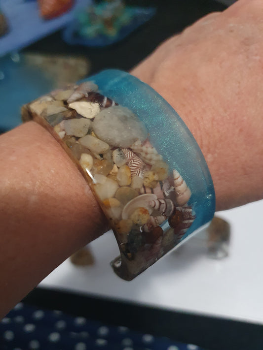 Seascape bangle - original art for your wrist