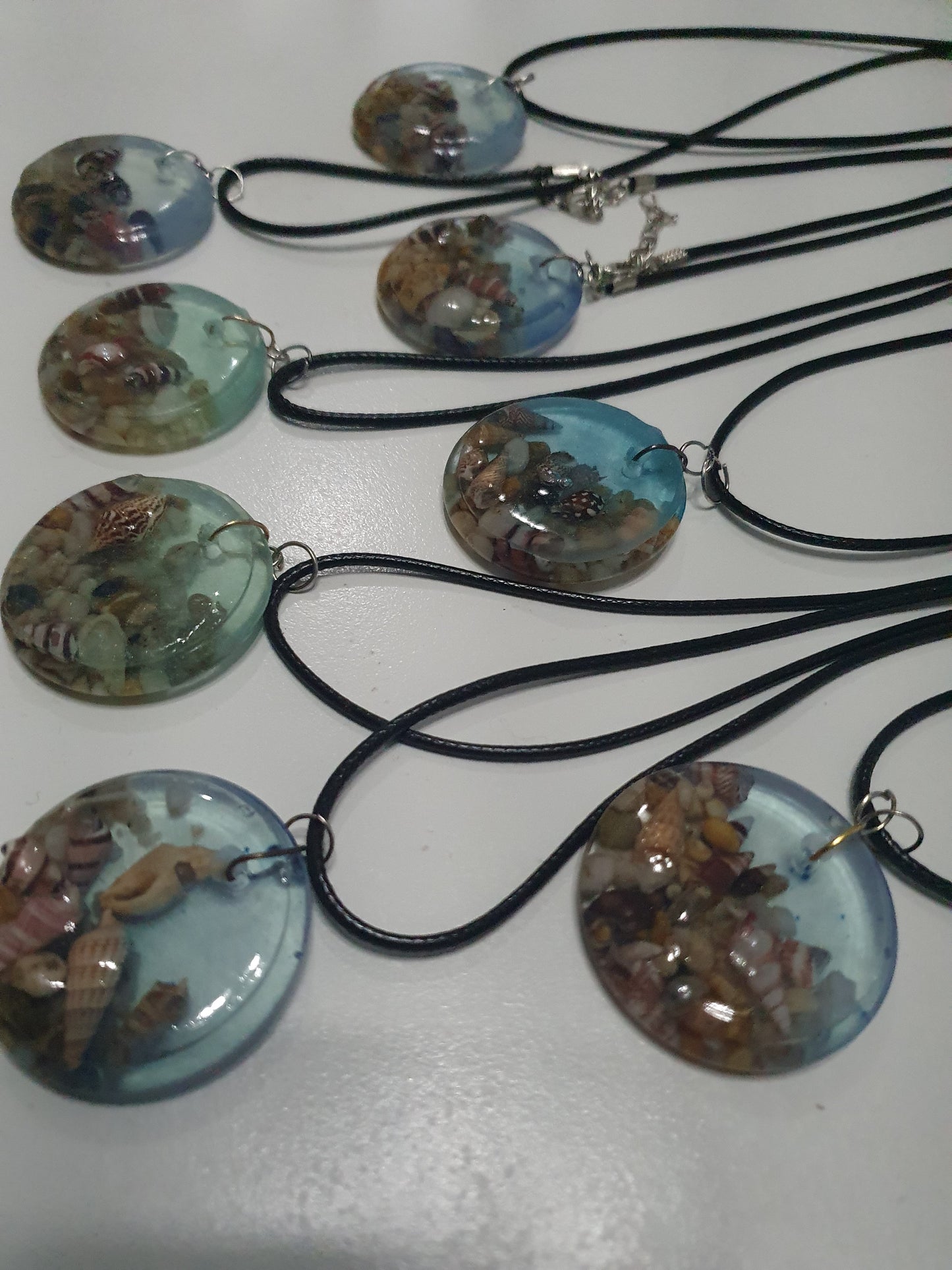 Wearable art - handmade seascape pendant/ necklace