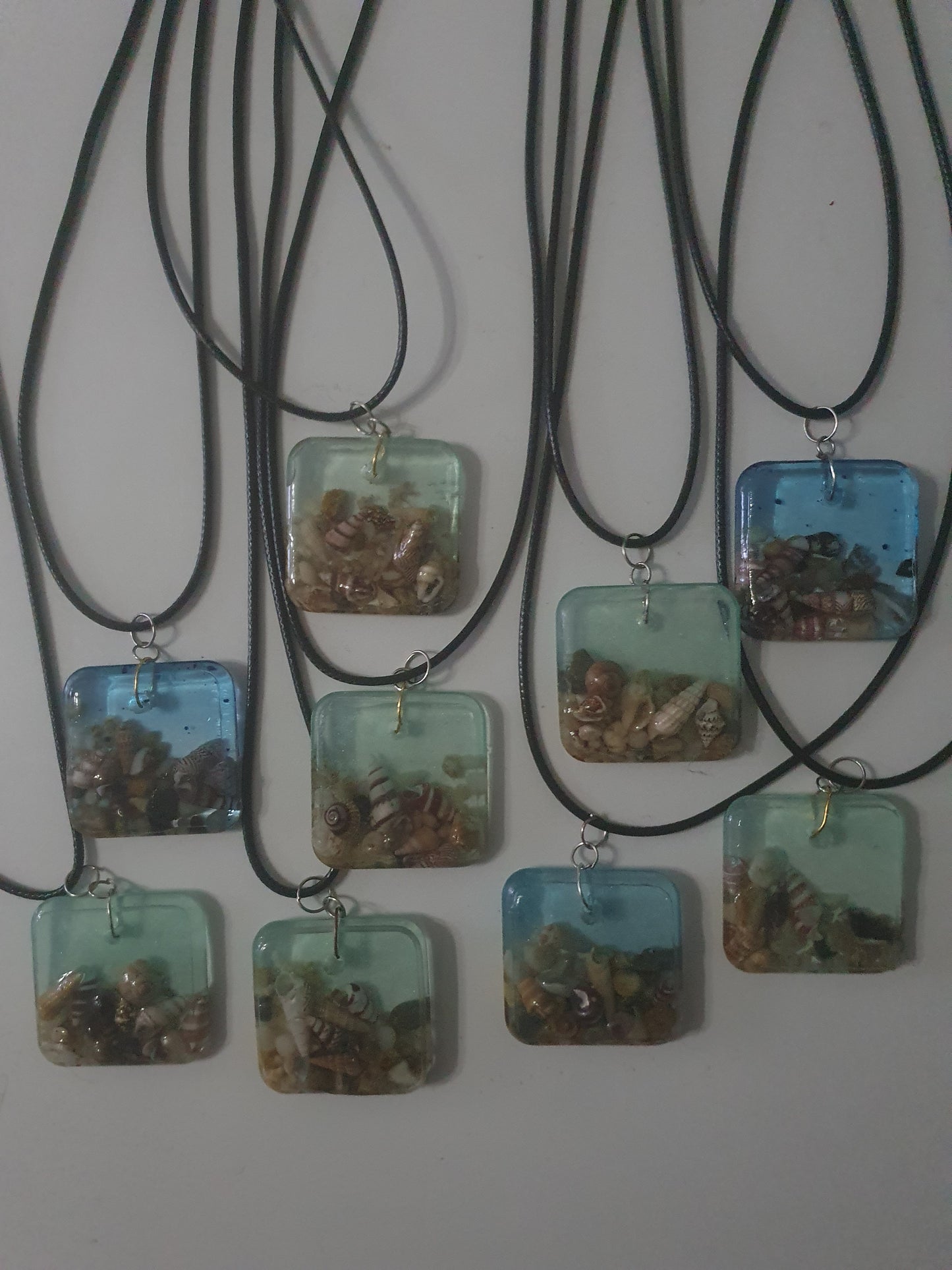 Wearable art - handmade seascape pendant/ necklace