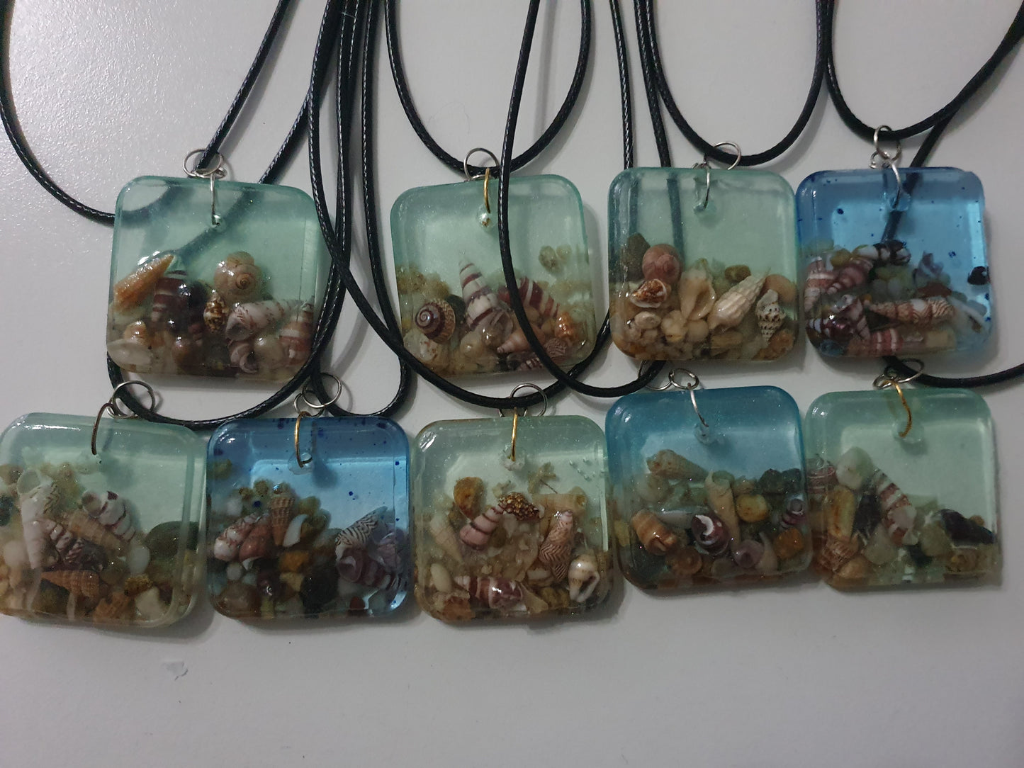 Wearable art - handmade seascape pendant/ necklace