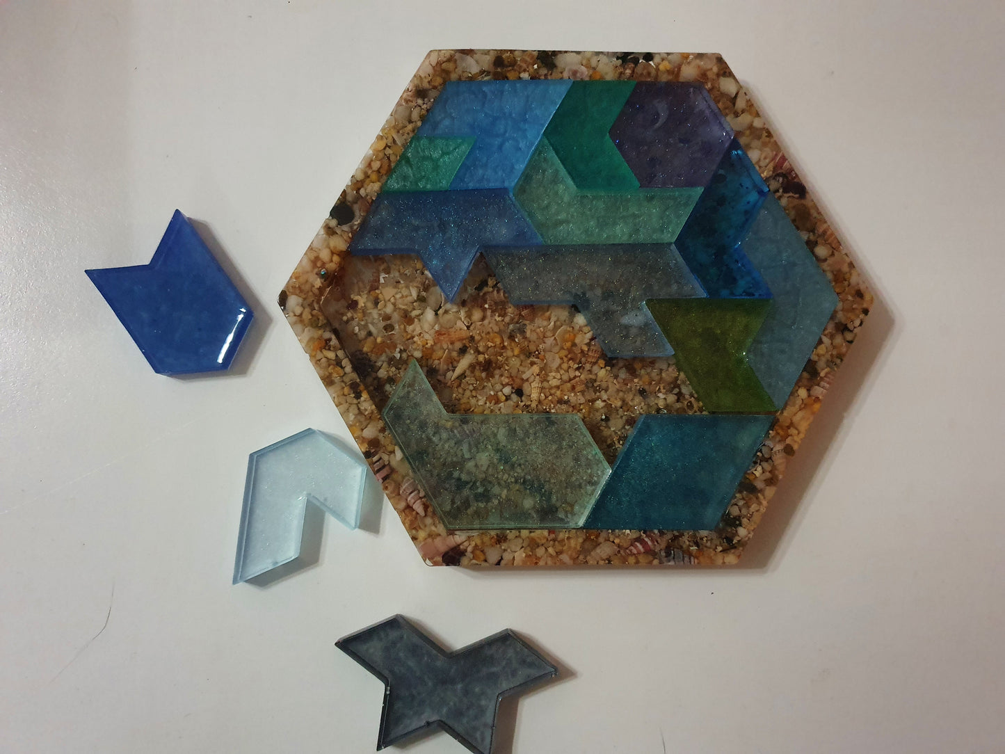 Art you can play with - Ocean inspired coffee table decor puzzle