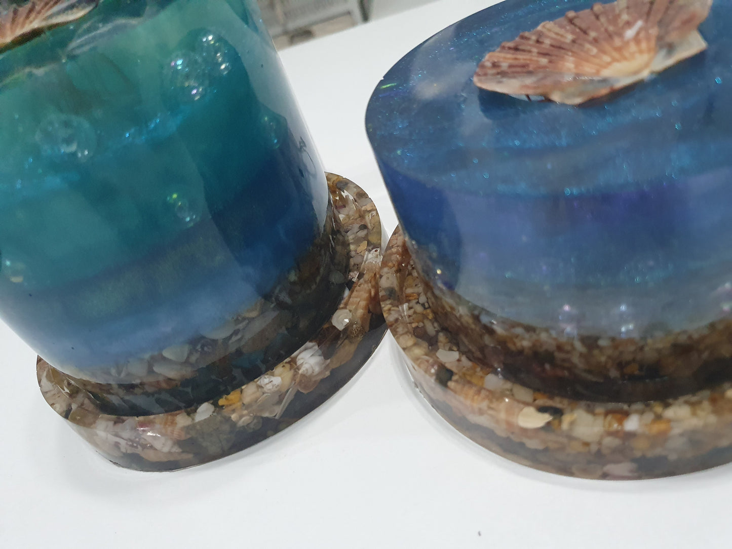 Magical ocean themed and universe inspired battery operated table lamps