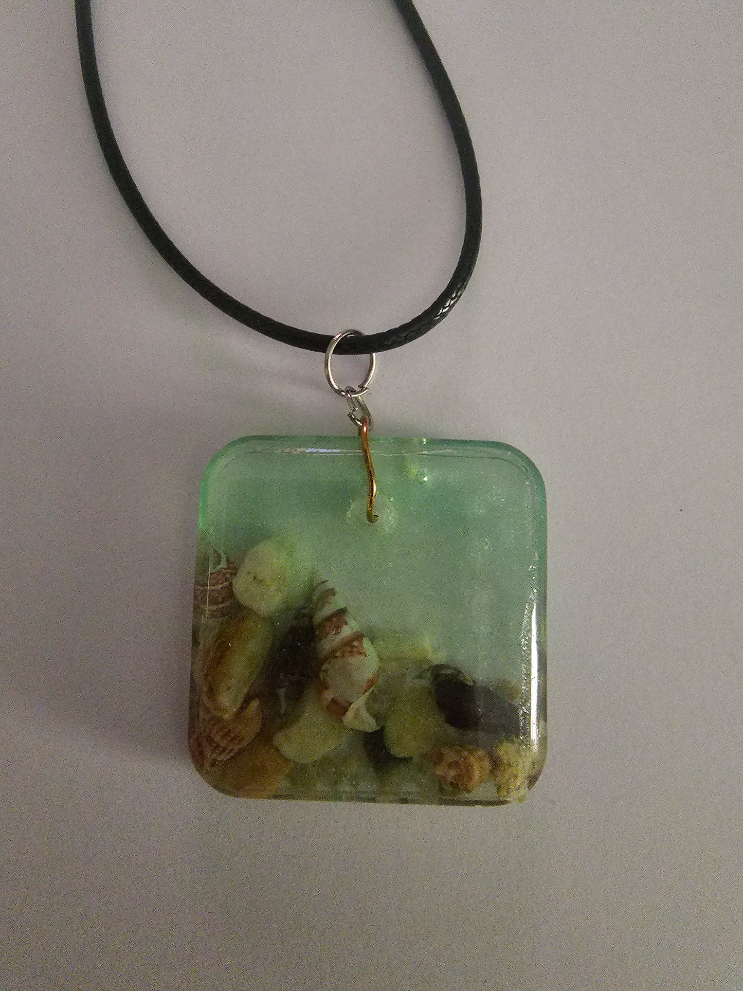 Wearable art - handmade seascape pendant/ necklace