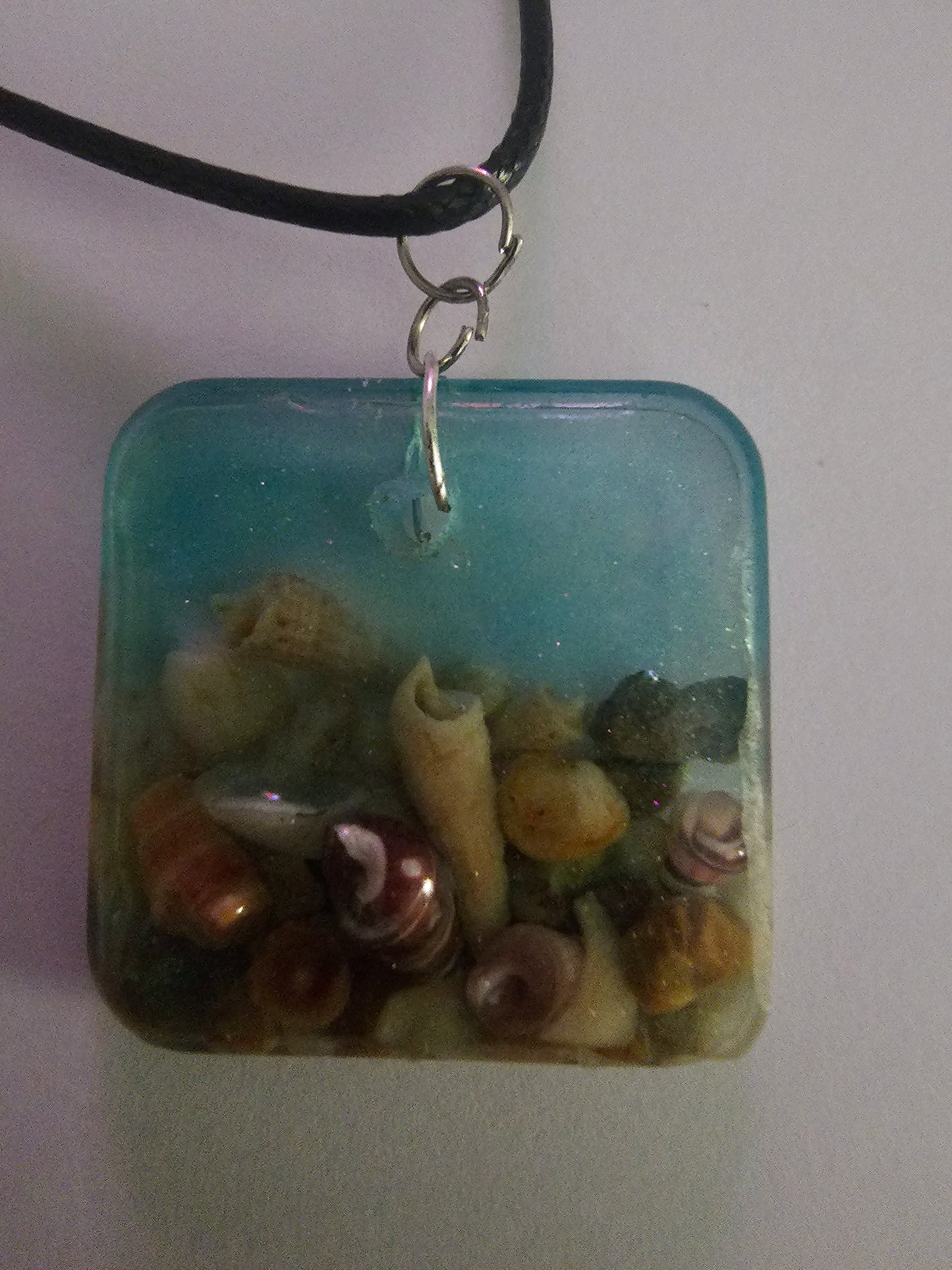 Wearable art - handmade seascape pendant/ necklace