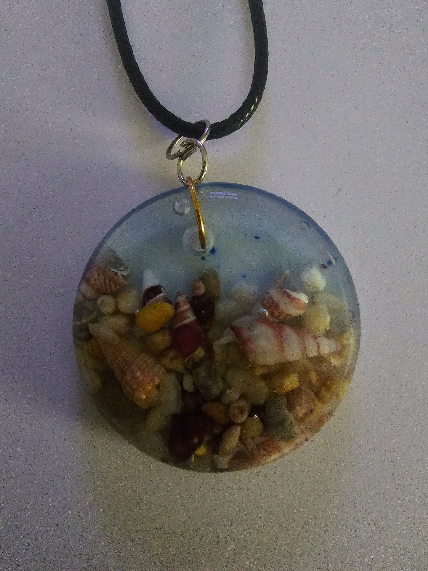 Wearable art - handmade seascape pendant/ necklace