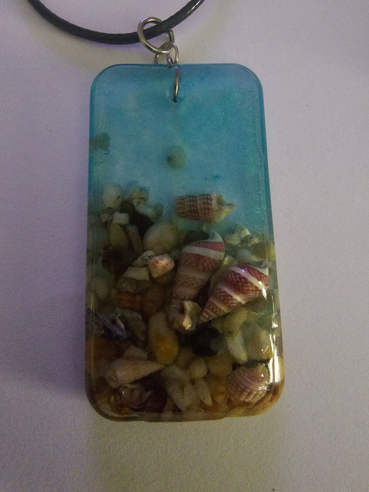 Wearable art - handmade seascape pendant/ necklace