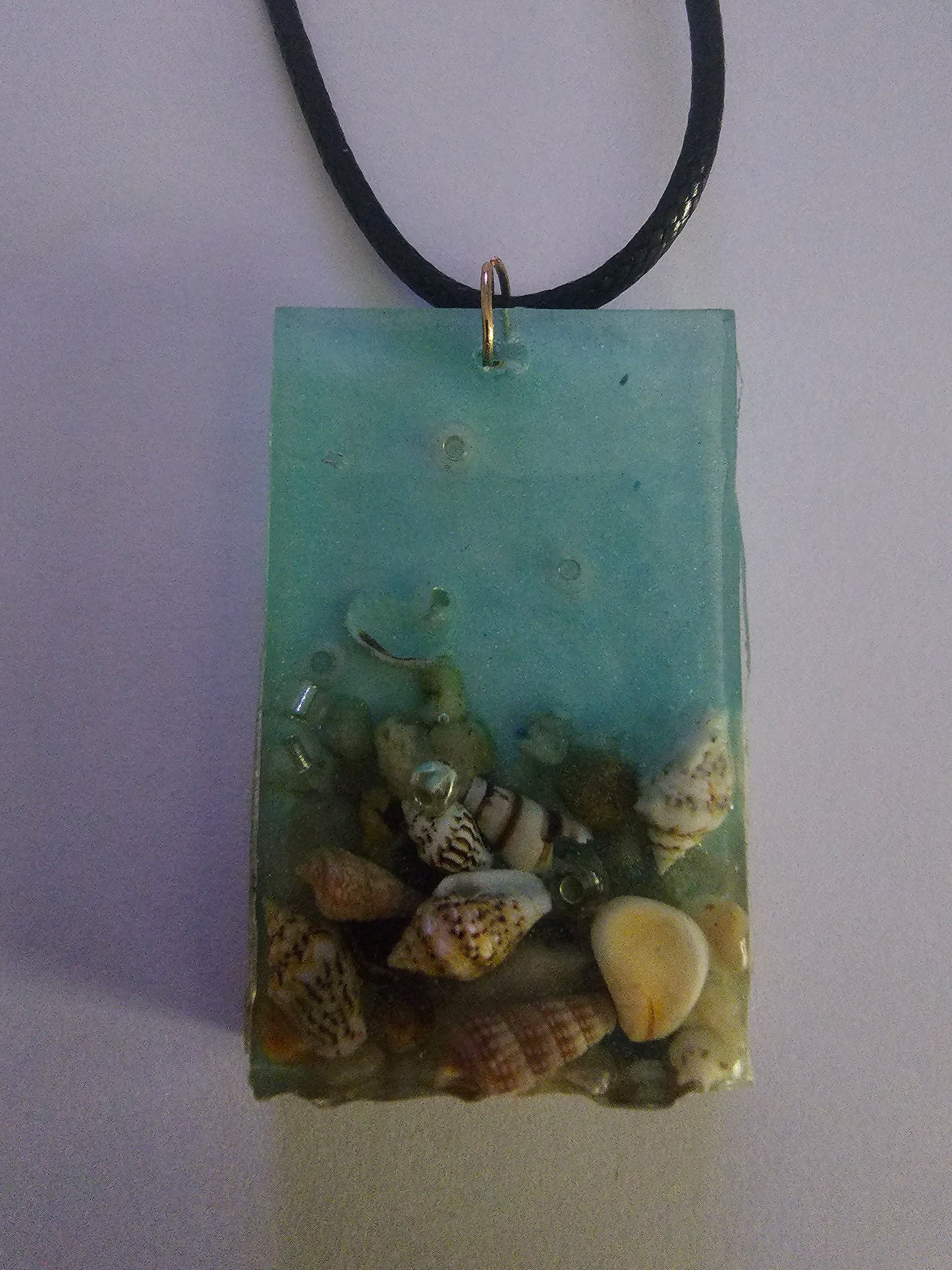 Wearable art - handmade seascape pendant/ necklace