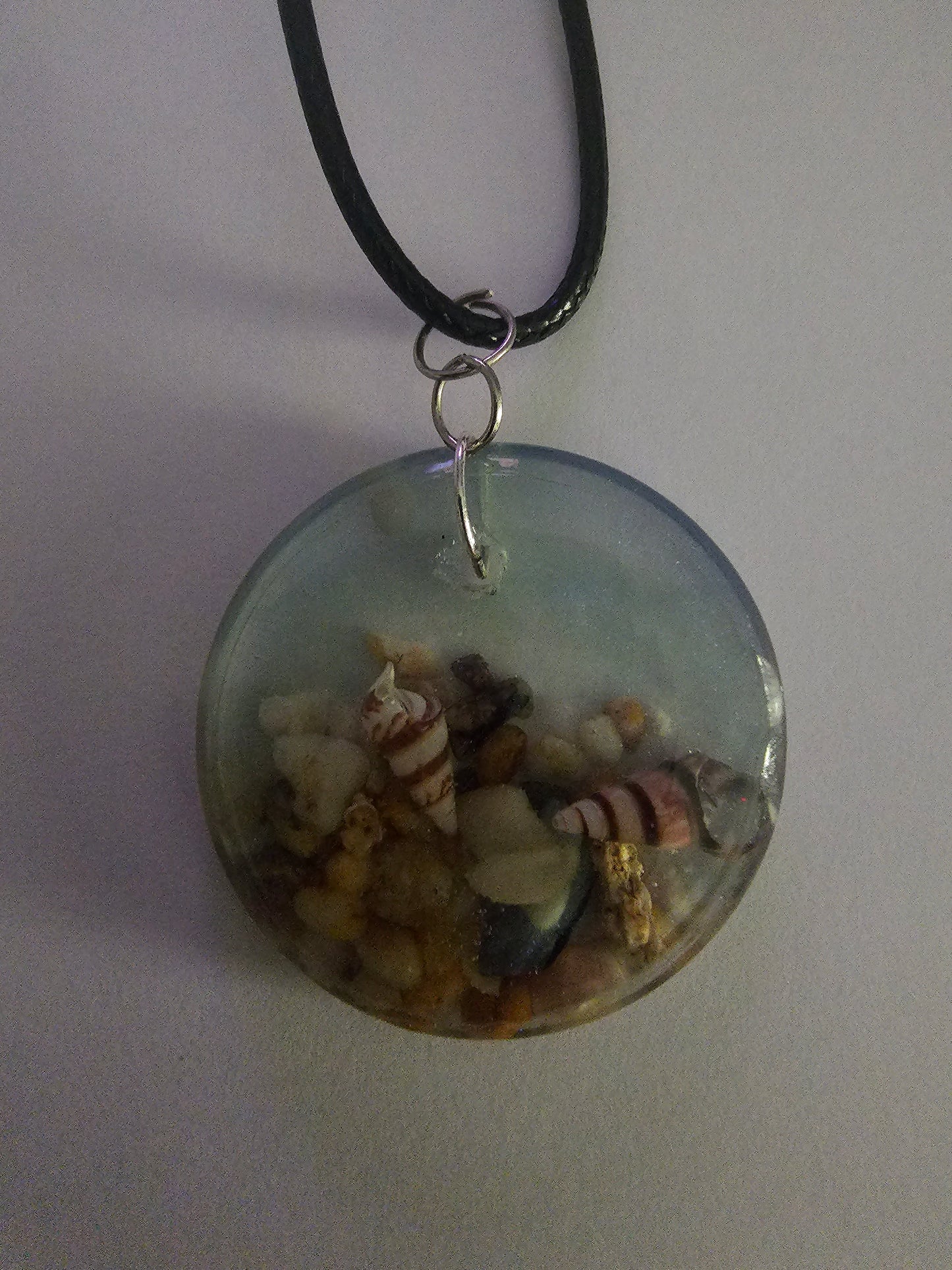 Wearable art - handmade seascape pendant/ necklace