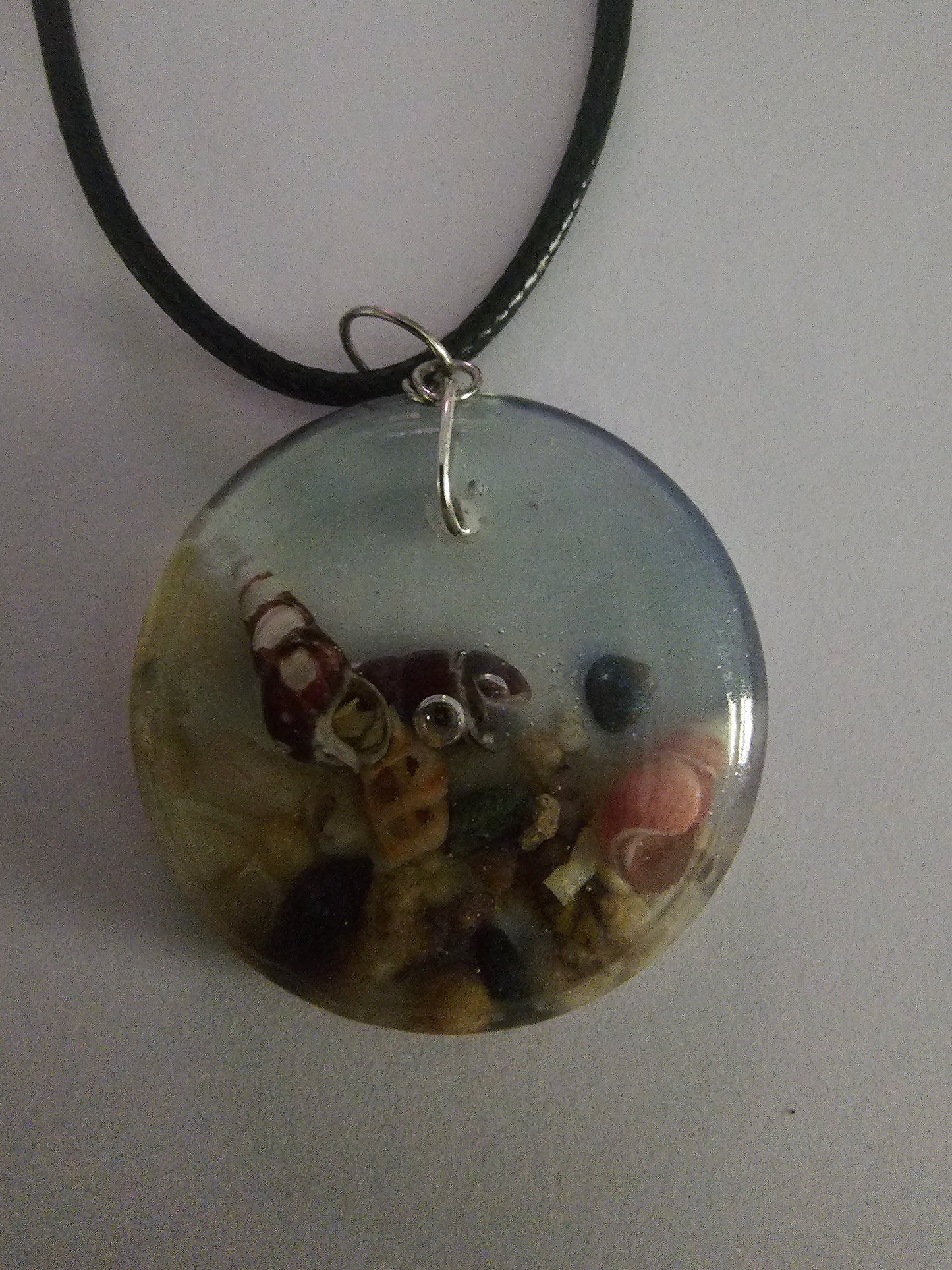 Wearable art - handmade seascape pendant/ necklace